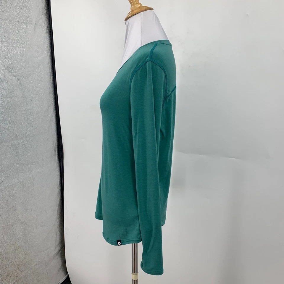 Camisa Marmot Mujer XS Extra Pequeña Salvia Calavera Manga Larga Absorbente Elastizada Foto 4 de 4