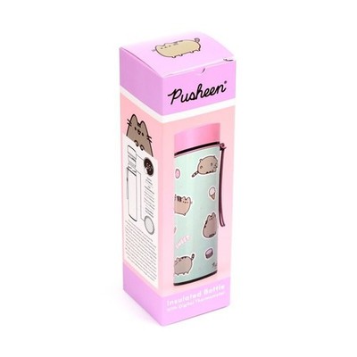 PUSHEEN THE CAT Sweets Süßigkeiten Thermosflasche mit Digital-Thermometer