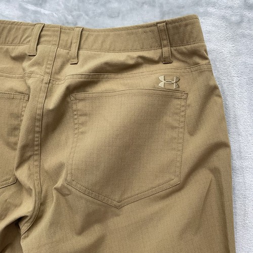 Under Armour Pants Men size 38x34 storm covert utility tactical Brown cargo - Picture 15 of 18