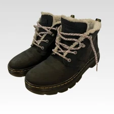 DR. MARTENS AIR WAIR Women's Combs Wyoming Sherpa Fur Laced  Boots - Size 9
