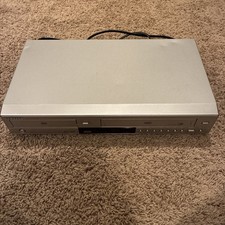 Samsung DVD-V5650 VCR DVD Player Combo 4-Head Hi-Fi Silver Tested Working