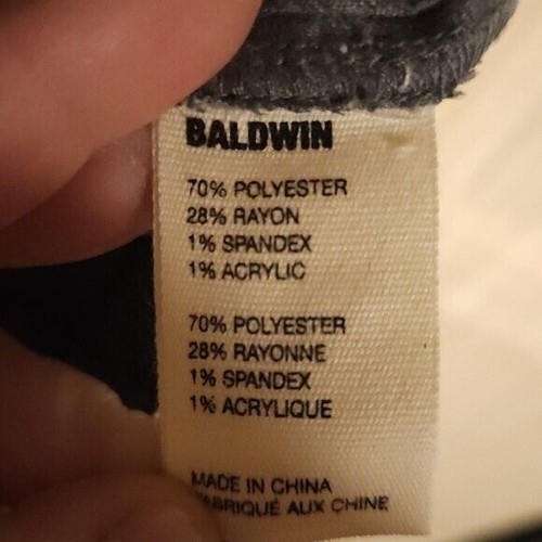 Baldwin Kansas City Womens Grey Plaid Wool Feel Trouser Small - Picture 8 of 9