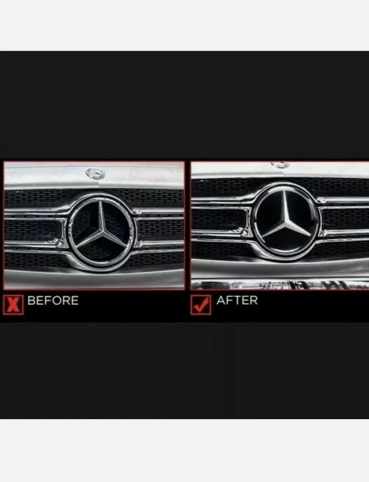 Insignia emblema estrella rejilla luz LED iluminada para Mercedes Benz 2011-2016 Foto 2 de 4