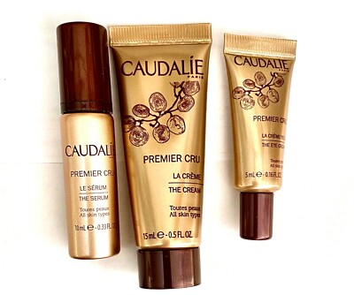 caudalie premier cru set anti aging ulei de migdale pentru riduri la ochi