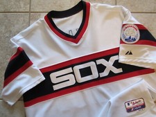 RARE! Authentic Chicago White Sox THROWBACK Majestic Cool Base Jersey KEMP 48