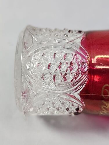 Weihnachten 1903 Karneval Souvenir Preiselbeere Glas Daumenabdruck Zahnstocher Halter - Bild 7 von 9