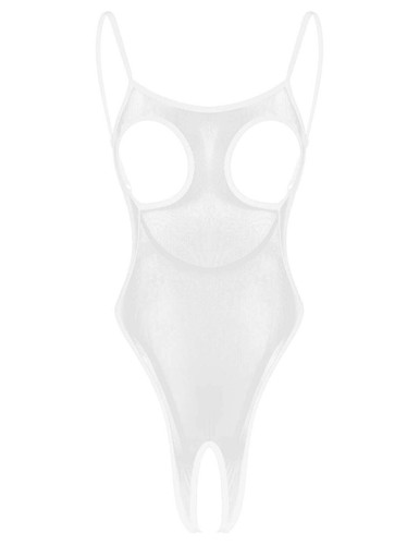 Body-Ouvert Reizwäsche für Frauen mit Spaghetti-Träger Bodysuit Nachtwäsche Sexy - Picture 22 of 26