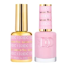 DND DC Match UV Gel + Nail Polish #132 Lemon Tea