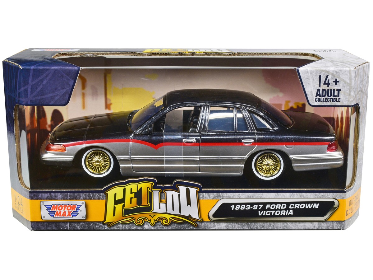 Motormax 79024BK 1993-1997 Ford Crown Victoria Lowrider 1/24