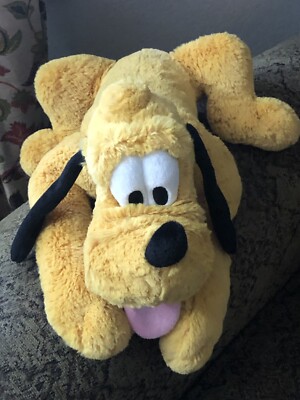 Disney Store 16  Pluto Plush Puppy Dog Stuffed Animal