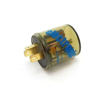 K&S 12V 12 Volt Electronic Turn Signal Blinker Flasher Relay - 3 Prong Pin Round