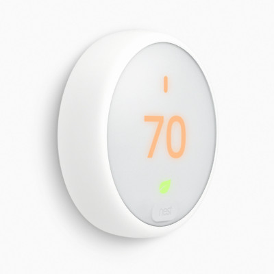 Google Nest Thermostat E T4000ES Programmable A0063 White No Wiring Base