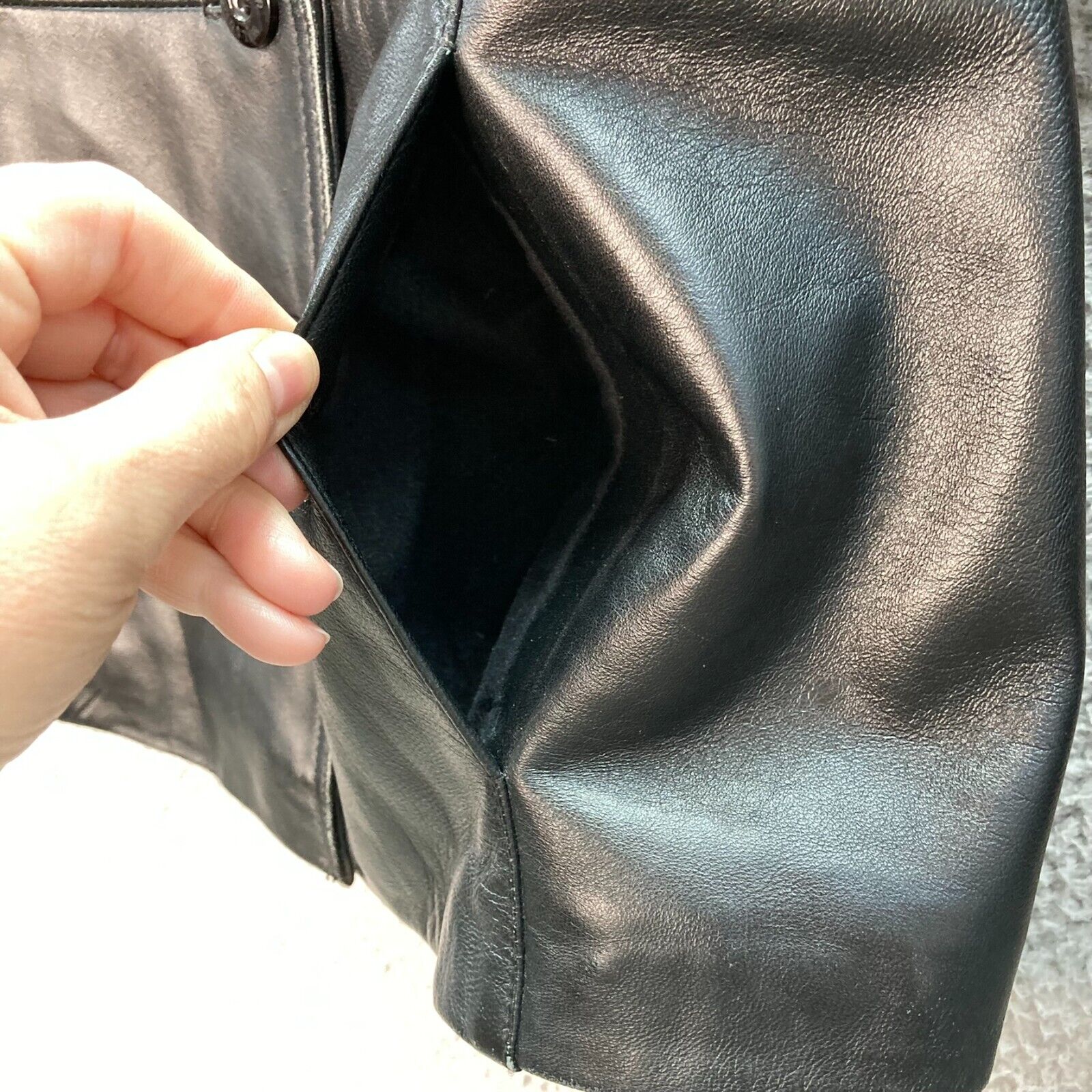 Wilsons Leather Jacket Women's Size S Black Fitte… - image 10