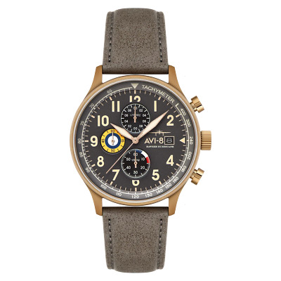 AVI-8 Hawker Hurricane Gold Grey Men's Watch AV-4011-0P