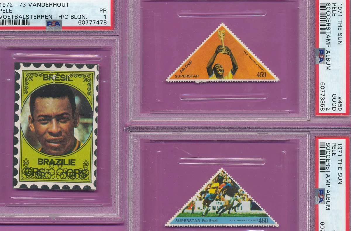 PSA PELE LOT 3) 1971 SUN 1972 VANDERHOUT SOCCER FUTBOL FIFA GRADED PR-GD+  *TPHLC | eBay