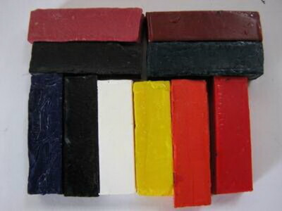 Z4060 - Kerzenfarbe sortiert - Wachsfarbe - 10 Stäbchen für 5 kg Wachs 10 Farben