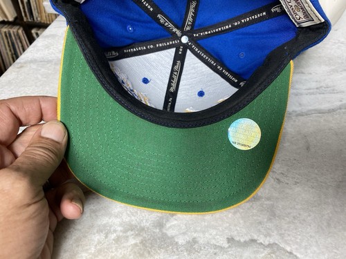 Golden State Warriors Mitchell & Ness SnapBack Hat Blue Barely Used-Free Ship! - Picture 3 of 9