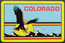 Colorado Eagle Moon Sun Mountains Single Swap Playing Card