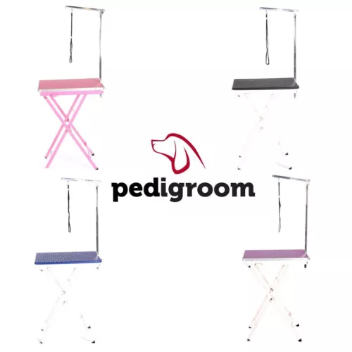 Dog Grooming Table With Arm by Pedigroom Mobile Portable Exhibition Show Use