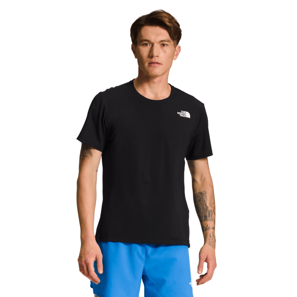 ★THE NORTH FACE★ TNF Run Short Sleeve T-ShirtNAVY NT7UR19B The North Face Men Basic T-SHIRT Short Sleeve Running