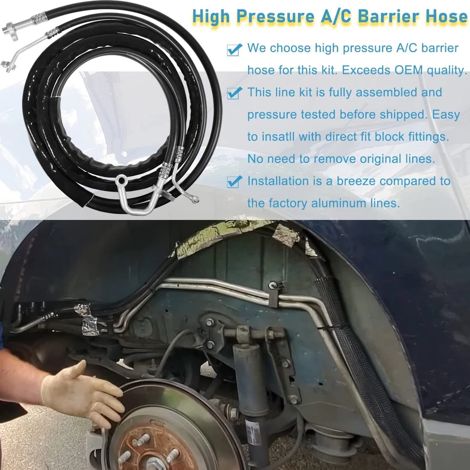 Rear AC Line Set Replacement Lines For GM, Acadia Traverse Enclave Buick Enclave Foto 2 de 4