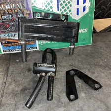 Harley Lockhart Oil Cooler + Thermostat Bypass Valve/Lockhart Oil Cooler Black