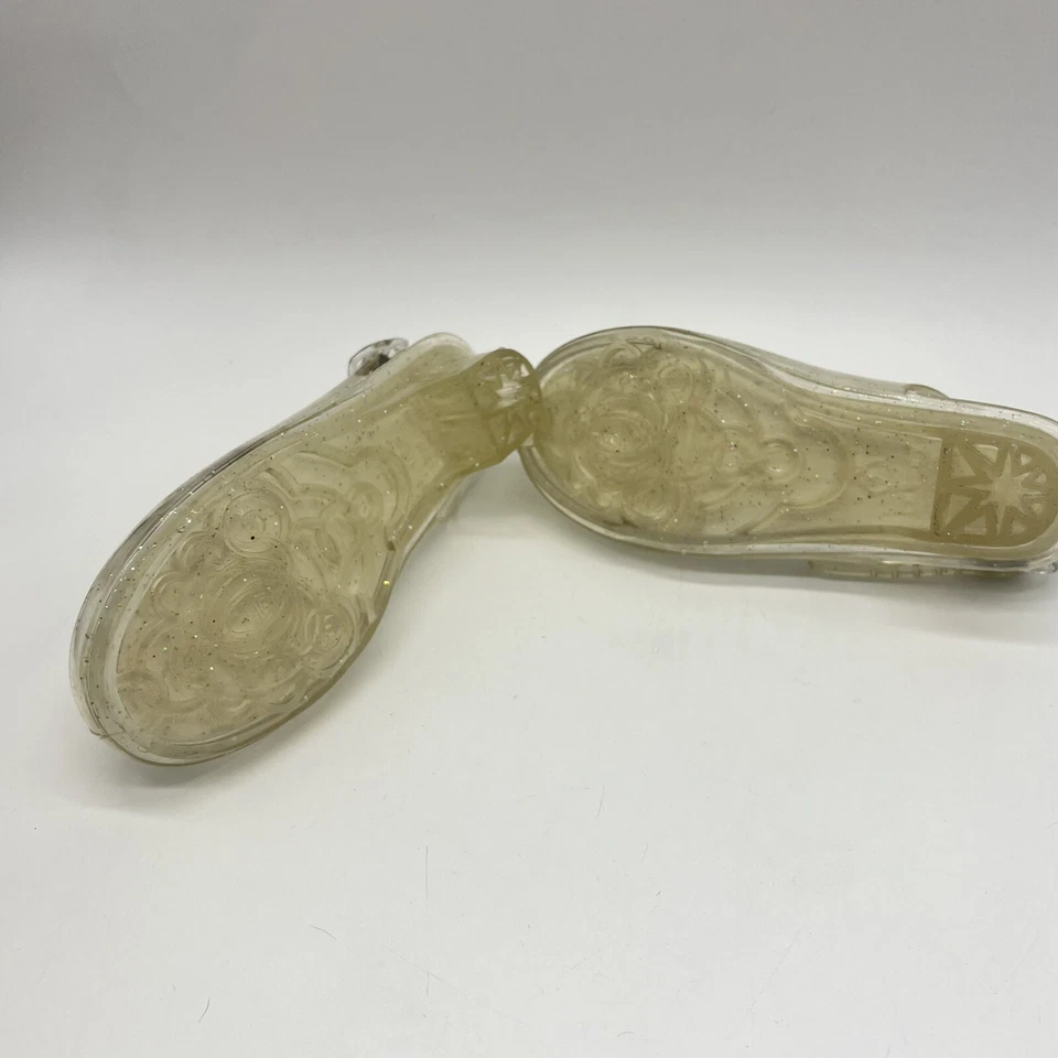 Disney Cenicienta Princesa Claro Brillo Jalea Zapatos 9/10 Usado Disfraz Halloween Foto 4 de 4