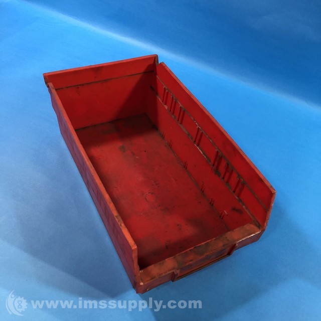 Akro Mils 30-130 Color Red Plastic Stackable Storage Bin USIP Akro Mils 30-130 Color Red Plastic Stackable Storage Bin USIP