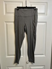 NWT Member  s Mark Everyday High Rise Ankle Legging Size L Large Gray Heathered