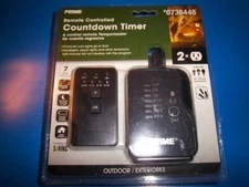 NEW Prime Remote Control Countdown Timer Photocell Activated 2-Outlet Outdoor 