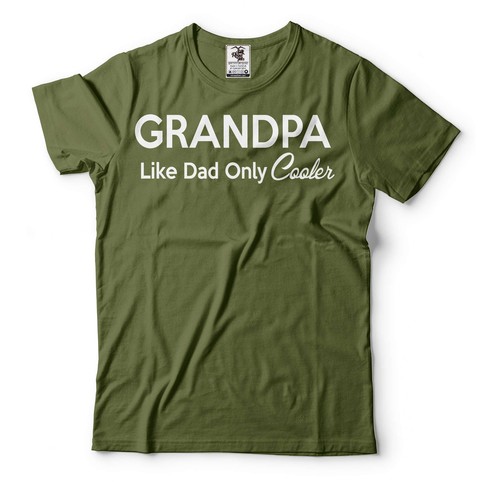 Mens Grandpa T-shirt Funny Grandpa Tee Grandpa Birthday Gift Fathers Day Tee - 第 2/8 張圖片