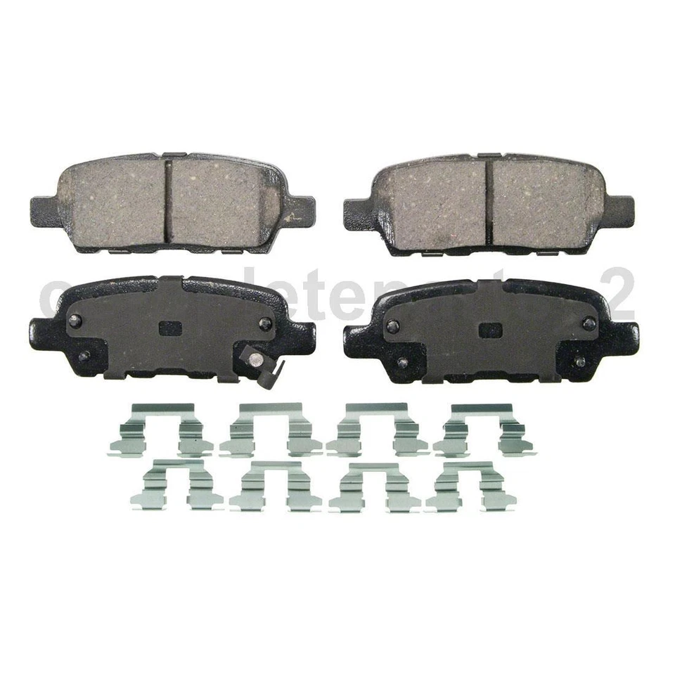 Conjunto de 2 pastilhas de freio dianteiras traseiras compatíveis com INFINITI G37 3.7L INFINITI Q60 3.7L - Imagem 2 de 4