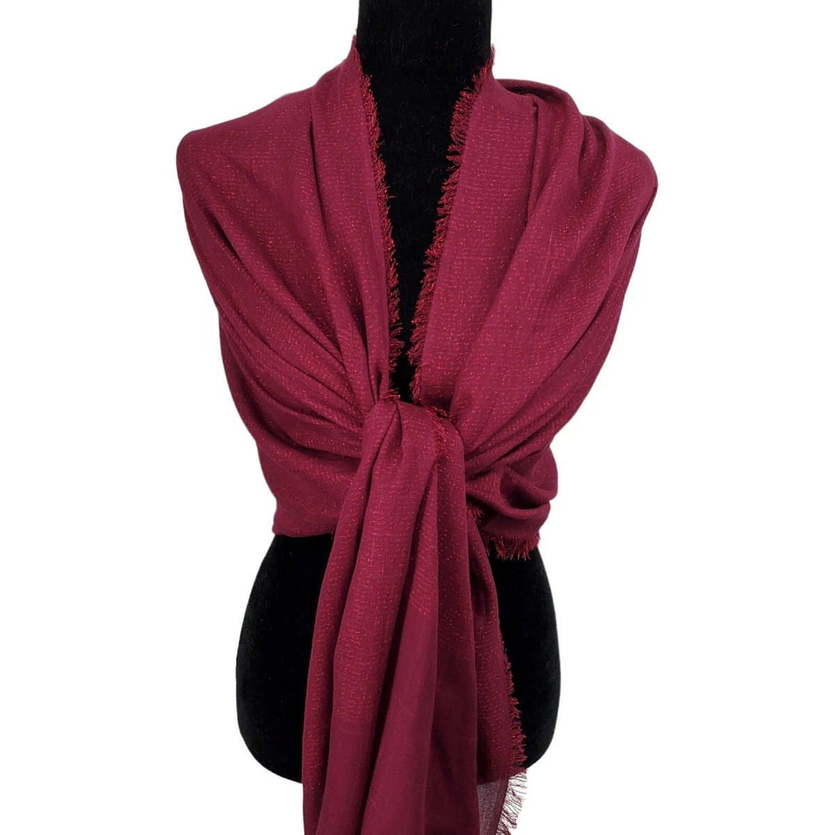 Maroon shawl cheap wrap