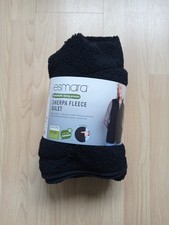 Esmara Ladies' Sherpa Fleece Gilet Bodywarmer Size M 12/14 Black