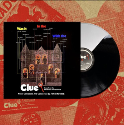 Clue The Movie Soundtrack Black and White Split Vinyl LP LE 300 Mondo Exclusive