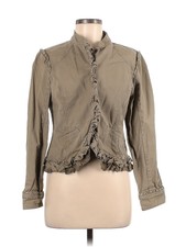 Elle Women Brown Denim Jacket M