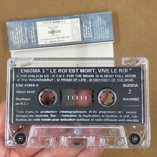 ENIGMA Cassette Tape LE ROI EST MORT VIVE LE ROI 1996 Electronic Ambient Rare - Picture 3 of 5