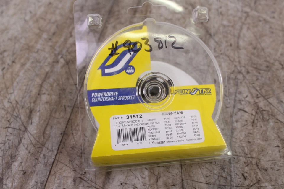Piñón contraeje Kawasaki KDX200 KDX 200 1985-06 12T Sunstar Foto 4 de 4