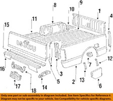 Isuzu Oem 84-87 Pickup Pick Up Box Box Assembly-wheelhouse 8941477782 Isuzu Oem 84-87 Pickup Pick Up Box Box Assembly-wheelhouse 8941477782