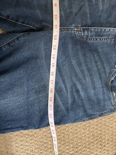 Kut From The Kloth Skinny-Jeans blau Stretch Used-Look Größe 14 W spitz zulaufendes Bein - Bild 12 von 13