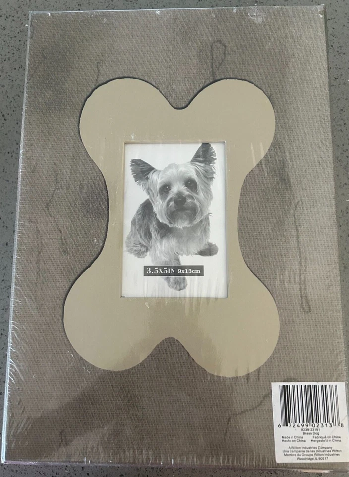 Juego de 3 marcos de fotos de metal para perros mejores amigos con caja de almacenamiento de fotos 2 marcos OB Foto 2 de 4