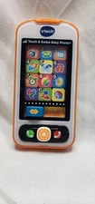 VTech Touch and Swipe Baby Phone Learning Toy for Baby Orange / Tested!