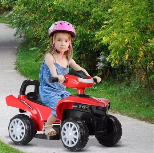 Blue Kids Motorcycle 4-Wheel Electric Ride-On Car 6V Battery Motorbike Kids