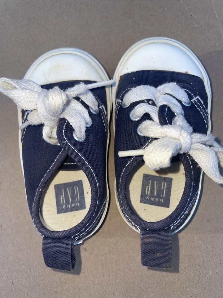 Zapatos de lona vintage Baby Gap azul marino talla 4 Foto 4 de 4
