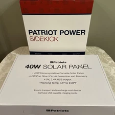 Patriot Power Sidekick 300w Solar Generator INCLUDES 4Patriots 40w Panel Charger