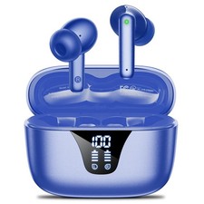 Wireless Earbuds, 50H Playtime Bluetooth Headphones, LED Display Case