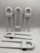 Baby Proofing Cabinet Locks - Adjustable U Shaped Safety Latches Pack of 5