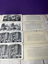 Set of Sears Roebuck & Co stereo cards for 3D viewing in stereoscope-incomplete