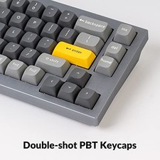 GRAY - KEYCHRON Q2 WIRED CUSTOM MECHANICAL KEYBOARD, QMK/VIA PROGRAMMABLE MACRO,