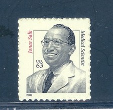 US 3428 Jonas Salk, Polio Vaccine, Virologist, Self Adhesive, Mint NH